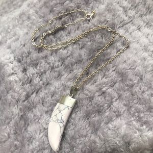 Granite accented necklace